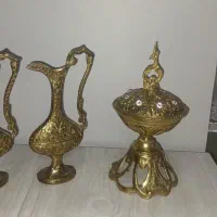پارچ برنجی و شکلات خوری درحدنو