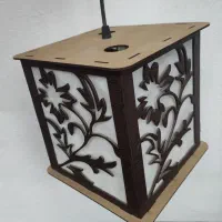 لوستر چوبی