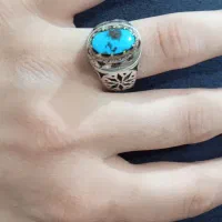 انگشتر نقره 925فیروزه نیشابور