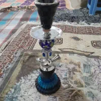 قلیان برنجی مینا کاری سوپاپ دار