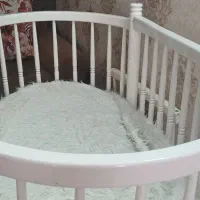 تخت کودک تمام چوب با تشک ترک