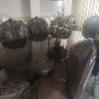 مبل سلطنتی 9 نفره همراه با میز ناهارخوری