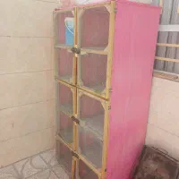 قفس کبوتر و ۶ عدد ظرف جفتگاهی
