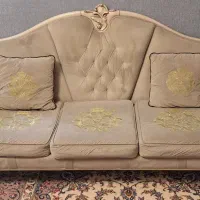 مبل استیل۷ نفره  ترکیه ای کلاسیک با میز وسط و عسلی
