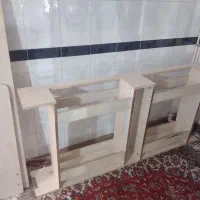 تخت نوجوان و کمد و۳ کشو کنارتخت ام دی اف مناسب باغ