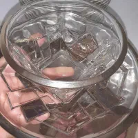 استکان پیش دستی پیاله  بوهیمیا پلاتینیومی شامپاینی