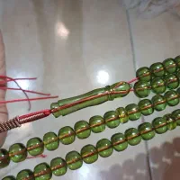 تسبیح سبز نخ نما بودار