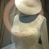 کلاه عروس سفید ورنگی