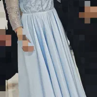 لباس مجلسی رنگ آبی پاستیلی