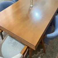 میز ۶ نفره مبلی و چوبی