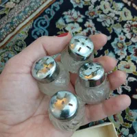 نمکدان بلور کوچک قدیمی نونو 4 عدد