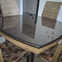 میز نهار خوری حصیری بامبو برند پارسا