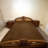سرویس خواب چوبی منبت‌کاری / محکم و با اصالت