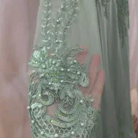 لباس مجلسی زنانه شیک خوشرنگ رنگ سبز مغز پسته