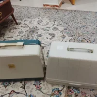 دوعدد جعبه چرخ خیاطی