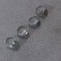 ۴ تا انگشتر نقره دوتاش دستسازه