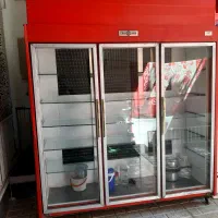 یخچال ۶ درب  قرمز رنگ