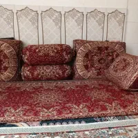 پشتی شاه نشین ۷تیکه ترمه