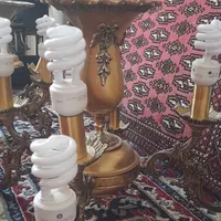 لوستر برنزی قدیمی سنگین|لوستر و چراغ آویز|قزوین, |دیوار