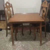 میز نهار خوری چوب گردو