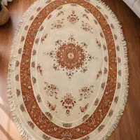 قالیچه بیضی طرح کلاسیک