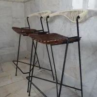 صندلی فلزی،دو عدد