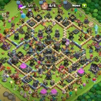 اکانت بازی clash of clans TH 17 level 224