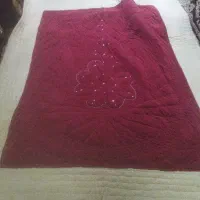 لحاف مخمل قرمز سبک و راحت بار پشم سبک