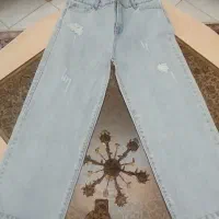 شلوار جین وارداتی وایدسایز 4042