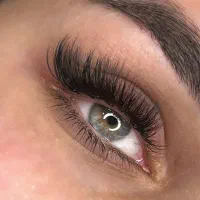 مدل اکستنشن مژه چشم رنگی
