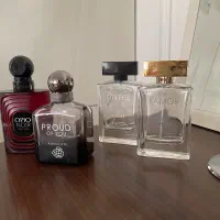 شیشه ادکلن خالی و یک عدد ادکلن گود گرل