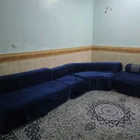 مبل۹ نفره خودم روکش مخمل گرفتم تمیز و قابل