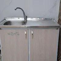 کابینت و سینک و شیر اهرمی