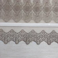 پرده زبرا دو تیکه تمیز و سالم نو