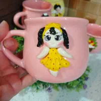 ماگ ساده وعروسکی فانتزی