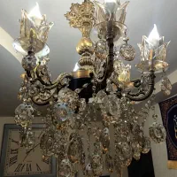 لوستر ۶ شاخه و ۴ شاخه برنز