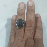 انگشترعقیق خیلی قدیمی نگین سرخ