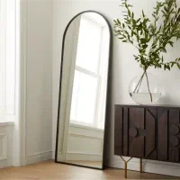 آینه قدی دور لایت دار با نور یخی سفید