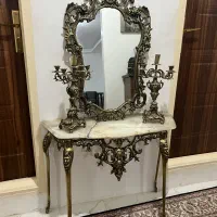 آیینه شمعدان برنز
