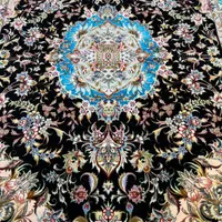 فرش ۳ متری خطیبی حاشیه ابی چله و گل ابریشم ۵۰ رج|فرش|تهران, فرمانیه|دیوار
