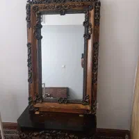 آینه کنسول چوبی