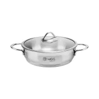 تابه استیل  24 سانتی دو دسته ام جی اس PS4115
