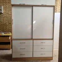 کمد لباس ریلی پازلی ۶کشو مخفی وبیرون کمد دیواری
