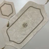 رومیزی مخمل دانتل دار نو