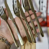 کارد و چنگال طلایی یونیک