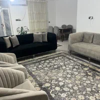 مبل ۸ نفره شیک طوسی مشکی