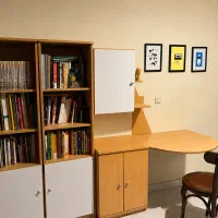 ست کامل کتابخانه و میز تحریر MDF تمیز و جادار