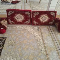 4عدد پشتی و4عدد متکا لوله ای