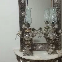 اینه شمعدان برنز