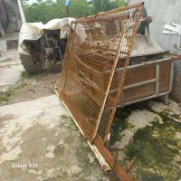 درب باغی عرض ۳متر باستونهای قوی آماده نصب
